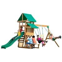 Complex Loc de joaca Backyard Discovery - Belmont Swing Set- Centru multifuntional din lemn de cedru Complex Loc de joaca Backyard Discovery - Belmont Swing Set- Centru multifuntional din lemn de cedru